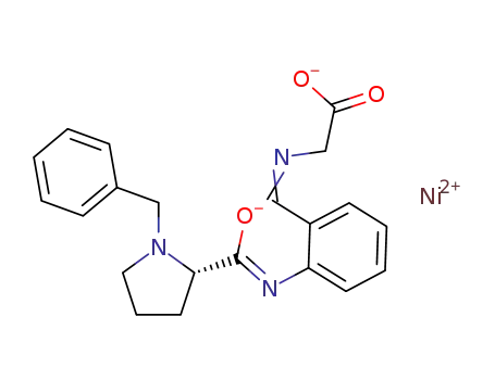 Nickel(II); {[1-(2-{[1-((S)-1-benzyl-pyrrolidin-2-yl)-1-hydroxy-meth-(Z)-ylidene]-amino}-phenyl)-meth-(Z)-ylidene]-amino}-acetate