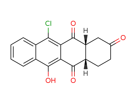 12-chloro-5-hydroxy-9-oxo-6a,7,8,9,10,10a-hexahydronaphthacene-6,11-dione