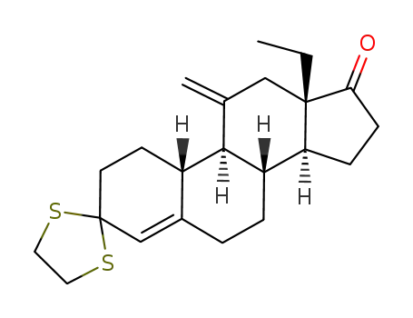 13-ethyl-11-methylenegon-4-ene-3,17-dione cyclic 3-(1,2-ethanediyl dithioacetal)