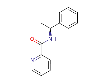 Molecular Structure of 15769-84-3 (2-Pyridinecarboxamide, N-(1-phenylethyl)-, (S)-)