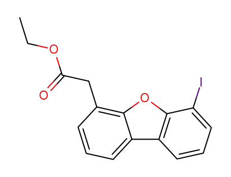 (6-Iodo-dibenzofuran-4-yl)-acetic acid ethyl ester
