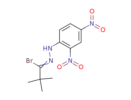 Molecular Structure of 14947-26-3 (Propanehydrazonoyl bromide, N-(2,4-dinitrophenyl)-2,2-dimethyl-)