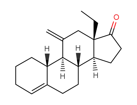 Molecular Structure of 54024-21-4 (13b-Ethyl-11-methylenegon-4-en-17-one)
