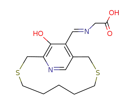 {[1-(15-Hydroxy-3,9-dithia-12-aza-bicyclo[9.2.2]pentadeca-1(14),11(15),12-trien-14-yl)-meth-(E)-ylidene]-amino}-acetic acid