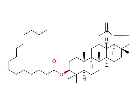Pentadecanoic acid (1R,3aR,5aR,5bR,7aR,9S,11aR,11bR,13aR,13bR)-1-isopropenyl-3a,5a,5b,8,8,11a-hexamethyl-icosahydro-cyclopenta[a]chrysen-9-yl ester