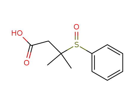 3-Benzenesulfinyl-3-methyl-butyric acid