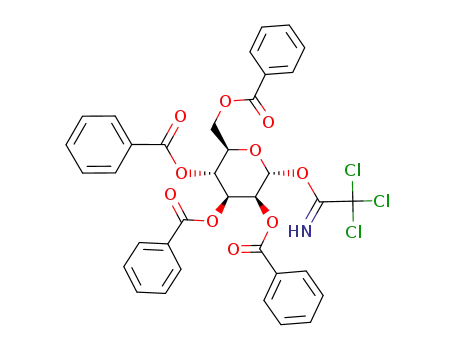 Molecular Structure of 183901-63-5 (.alpha.-D-Mannopyranose, 2,3,4,6-tetrabenzoate 1-(2,2,2-trichloroethanimidate))