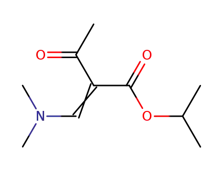 Molecular Structure of 329363-90-8 (Butanoic acid, 2-[(dimethylamino)methylene]-3-oxo-, 1-methylethyl ester)