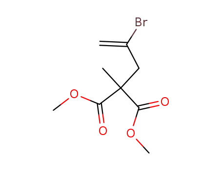 Molecular Structure of 199923-58-5 (Propanedioic acid, (2-bromo-2-propenyl)methyl-, dimethyl ester)