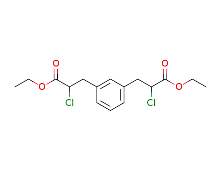 2-Chloro-3-[3-(2-chloro-2-ethoxycarbonyl-ethyl)-phenyl]-propionic acid ethyl ester
