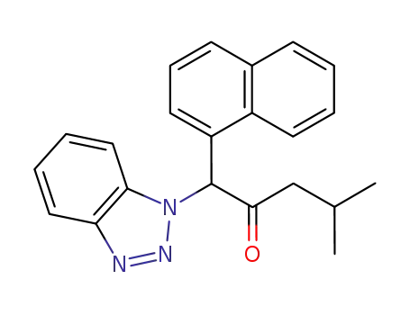 1-Benzotriazol-1-yl-4-methyl-1-naphthalen-1-yl-pentan-2-one