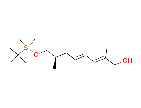 (2E,4E)-(R)-8-(tert-Butyl-dimethyl-silanyloxy)-2,7-dimethyl-octa-2,4-dien-1-ol