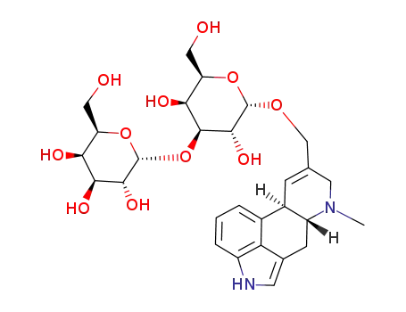 (2R,3R,4S,5R,6R)-2-[(2R,3S,4S,5R,6S)-3,5-Dihydroxy-2-hydroxymethyl-6-((6aR,10aR)-7-methyl-4,6,6a,7,8,10a-hexahydro-indolo[4,3-fg]quinolin-9-ylmethoxy)-tetrahydro-pyran-4-yloxy]-6-hydroxymethyl-tetrahydro-pyran-3,4,5-triol