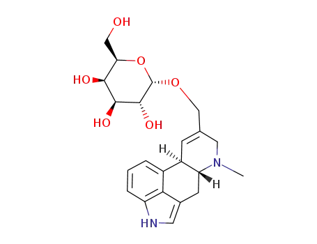 (2R,3R,4S,5R,6S)-2-Hydroxymethyl-6-((6aR,10aR)-7-methyl-4,6,6a,7,8,10a-hexahydro-indolo[4,3-fg]quinolin-9-ylmethoxy)-tetrahydro-pyran-3,4,5-triol