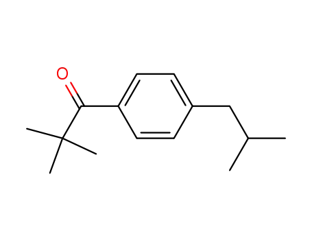 Molecular Structure of 139155-61-6 (1-Propanone, 2,2-dimethyl-1-[4-(2-methylpropyl)phenyl]-)