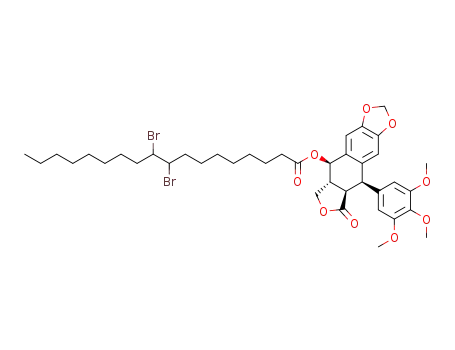4-O-podophyllotoxinyl 9,10-dibromooctadecanoate