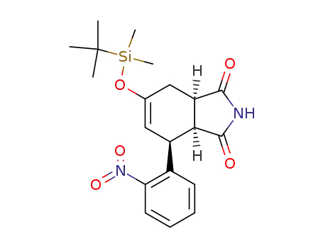 (3aS,4S,7aR)-6-(tert-Butyl-dimethyl-silanyloxy)-4-(2-nitro-phenyl)-3a,4,7,7a-tetrahydro-isoindole-1,3-dione