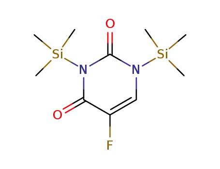 Molecular Structure of 58138-78-6 (O,O'-BIS(TRIMETHYLSILYL)-5-FLUOROURACIL)