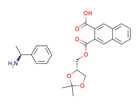 (S)-isopropylidene glycerol 3-carboxy-2-naphthoate (S)-1-phenylethylamine salt