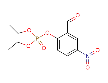Molecular Structure of 150196-45-5 (Phosphoric acid, diethyl 2-formyl-4-nitrophenyl ester)