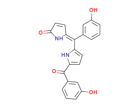 5-[1-[5-(3-Hydroxy-benzoyl)-1H-pyrrol-2-yl]-1-(3-hydroxy-phenyl)-meth-(Z)-ylidene]-1,5-dihydro-pyrrol-2-one