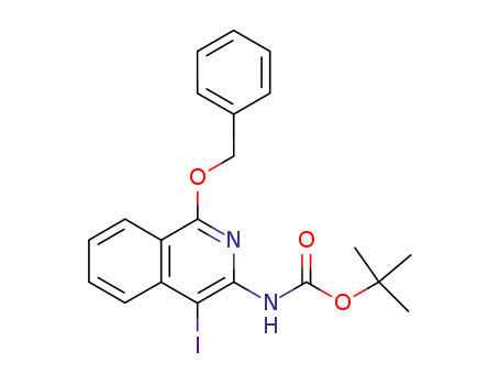 1-benzyloxy-3-(tert-butyloxycarbonyl)amino-4-iodoisoquinoline