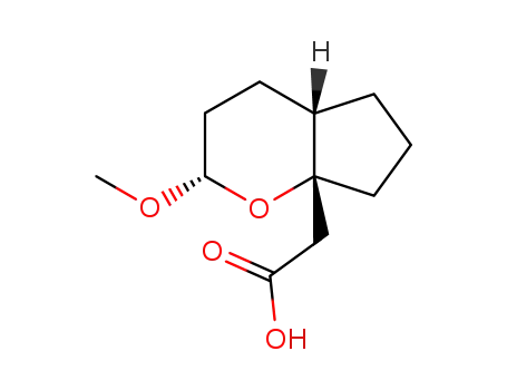(1S*,3S*,6R*)-3-methoxy-2-oxabicycl[4.3.0]nonane-1-acetic acid