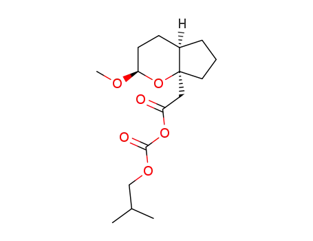 (1SR,3SR,6RS)-3-methoxy-2-oxabicyclo[4.3.0]nonan-1-acetic acid O-isobutyrylcarbonic anhydride