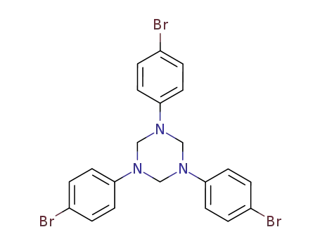 Molecular Structure of 102310-99-6 (1,3,5-Triazine, 1,3,5-tris(4-bromophenyl)hexahydro-)