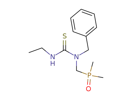 1-ethyl-3-benzyl-3-(dimethylphosphinylmethyl)thiourea