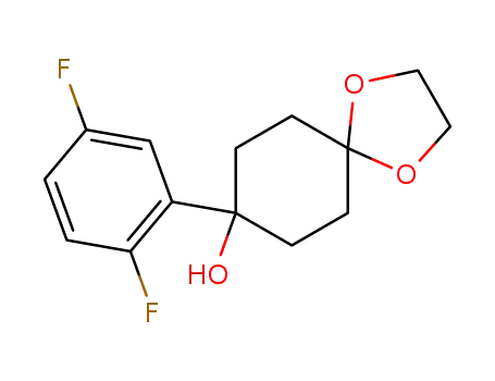 8-(2,5-difluorophenyl)-1,4-dioxaspiro[4.5]decan-8-ol