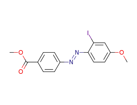 (4-carbomethoxyphenyl)-(2-iodo-4-methoxyphenyl)diazene