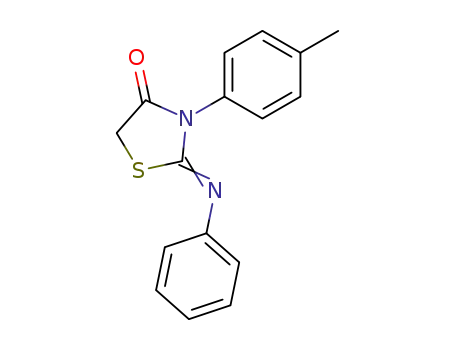 3-(4-methylphenyl)-2-(phenylimino)-4-thiazolidinone
