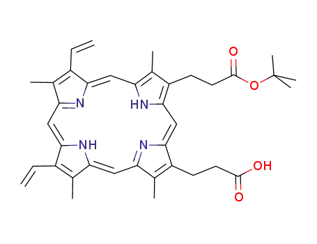 3-[(1Z,5Z,9Z,14Z)-18-(2-tert-Butoxycarbonyl-ethyl)-3,7,12,17-tetramethyl-8,13-divinyl-22,24-dihydro-porphin-2-yl]-propionic acid