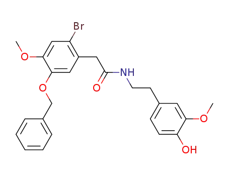 N-(4'-benzyloxy-3'-methoxyphenylethyl)-2-(2-bromo-5-hydroxy-4-methoxyphenyl)acetamide