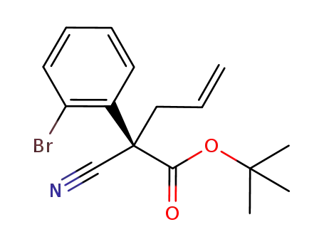 (R)-tert-butyl 2-(2-bromophenyl)-2-cyanopent-4-enoate