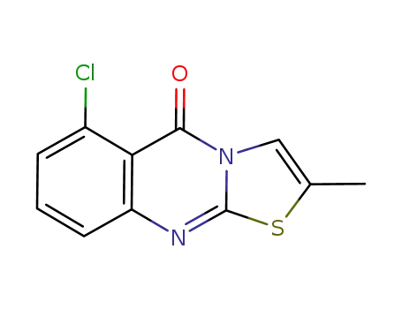 6-chloro-2-methyl-5H-[1,3]-thiazolo[2,3-b]quinazolin-5-one