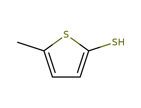Molecular Structure of 3970-28-3 (5-Methylthiophene-2-thiol)