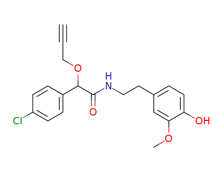 2-(4-chloro-phenyl)-N-[2-(4-hydroxy-3-methoxy-phenyl)-ethyl]-2-prop-2-ynyloxyacetamide