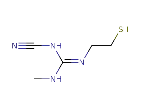 N-cyano-N'-methyl-N"-(2-mercaptoethyl)-guanidine