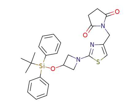 3-t-butyldiphenylsilyloxy-1-(4-succinimidomethyl-1,3-thiazol-2-yl)azetidine
