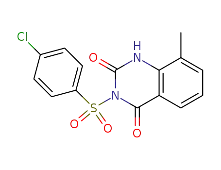 3-(4-chlorobenzenesulfonyl)-8-methyl-2,4(1H,3H)-quinazolinedione