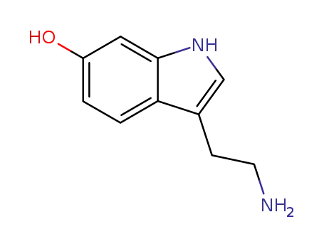 Molecular Structure of 443-31-2 (6-hydroxytryptamine)