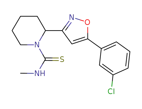 2-[5-(3-chloro-phenyl)-isoxazol-3-yl]-piperidine-1-carbothioic acid methylamide