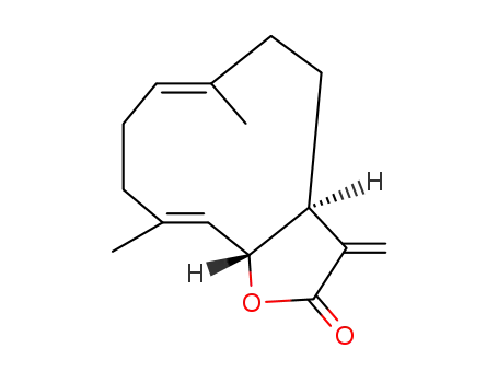 Molecular Structure of 553-21-9 (Costunolide)