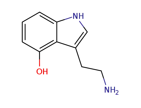 Molecular Structure of 570-14-9 (4-Hydroxytryptamine)