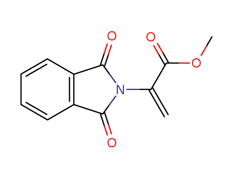 Molecular Structure of 26878-24-0 (Methyl 2-(1,3-dioxoisoindol-2-yl)prop-2-enoate)