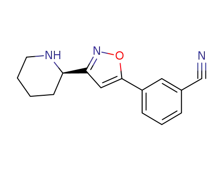 3-((R)-3-Piperidin-2-yl-isoxazol-5-yl)-benzonitrile