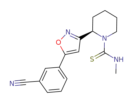 (R)-2-[5-(3-cyano-phenyl)-isoxazol-3-yl]-piperidine-1-carbothioic acid methylamide