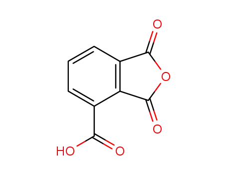 Molecular Structure of 3786-39-8 (4-Isobenzofurancarboxylic acid, 1,3-dihydro-1,3-dioxo-)